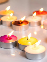 50pcs gift box candlelight small candles create a festive atmosphere. Small candlesticks, smokeless and odorless