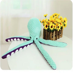 Pet plush octopus toy interactive sound anti-demolition home large and small dog boredom companion dog toy Pet Shop