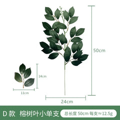 Fake Plant Home Living Room Decor Simulation Green Eucalyptus Leaves Jungle Arrangement Flower Arrangement Accessories