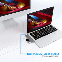 USB 3.1 Type-C Hub to HDMI Adapter 4K Thunderbolt 3 USB C Hub 3.0 TF SD Reader Slot PD For MacBook Air Pro M3 M2 M1 Chip