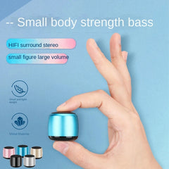 M1 Mini Bluetooth-compatible Small Speaker Portable Intelligent One Drag Two Small Steel Cannon Metal Wireless Sound Subwoofer