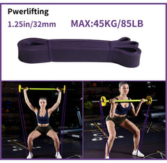 Workout Pilates Latex Resistance Band Sport Fitness Exercise Elastic Band Heavy Duty Strength Pull Up Crossfit Gym Equipments