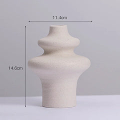Ins Style Ceramic WhiteVase Decoration Spiral Vase Modern Home Decoration Flower Pot Vase Decoration Home Living Room Home Decor
