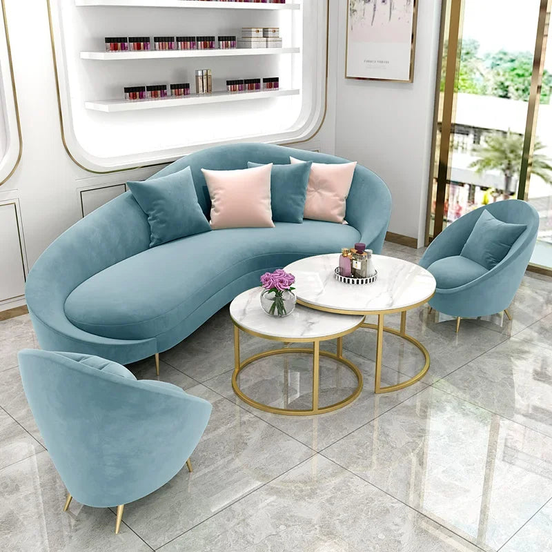 Luxury Living Room Sofa Minimalist Modern Relaxing Corner Sofa Armchair Bedroom Corner Sofa Modernos Para Sala Lounge Living Room Furniture
 Set