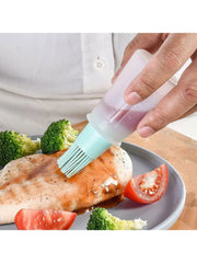 Silicone Heat-resistant Food Grade Kitchen Baking Oil Dispenser With Small Brush Kitchen Baking Tools