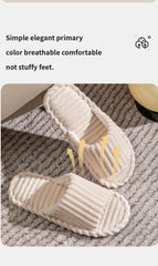 Men’s Open Toe Slippers Anti-Slip Indoor Home Shoes