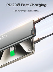 KUULAA 22.5W Power Bank 10000mAh Portable Charger PowerBank Fast Charging External Battery For iPhone17 16 14 Xiaomi poweer bank