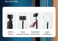Ulanzi MA09 1.74m Selfie Stick Tripod for iPhone 17 15 Android Phone w Remote Control Panoramic Ball Head Holder U200 VL49 Kit