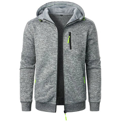 Men's Sports Fitness Casual Sweatshirt Cardigan Hooded Jackets Cardigan Hooded Sweatshirts Baseball Jacket