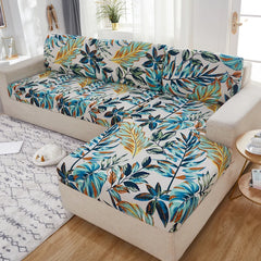 new floral printed stretch sofa seat cushion cover backrest cover protector for couch sofa cover L shape chaselong slipcovers