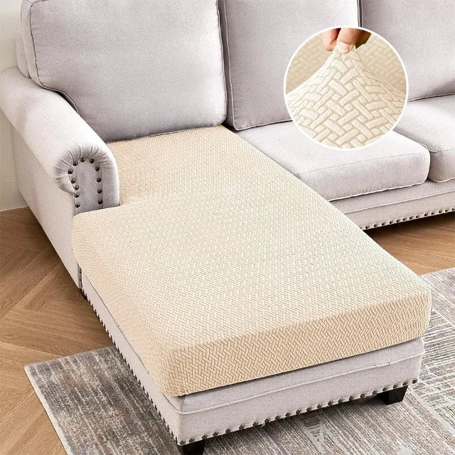 Jacquard Stretch Sofa Cushion Covers Soft Pure Sofa Seat Slipcover for Home Hotel Washable Elastic L-Shaped furniture Protector