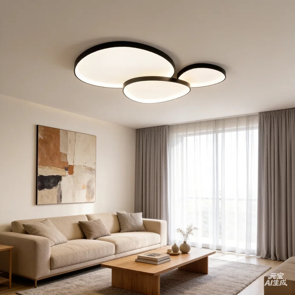 Creative Mango Living Room Lights Modern LED Ceiling Lamp Remote Dimming Bedroom Children's Study Home Decor Ceiling Chandelier