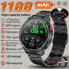 New T-Rex3 Ultra 1100mAh Battery Smart Watch GPS Track Compass IP69K Waterproof Sports tracker Outdoors Military Smartwatches