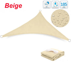 Multi-size Triangle Sun Shade Sail Waterproof Outdoor Garden Patio Party Sunscreen Awing Sun Canopy For Beach Camping Pool