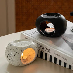European Style Creative Ceramic Essential Oil Aroma Diffuser Candle Lamp Meditation Yoga Incense Holder Ornament Home Decor