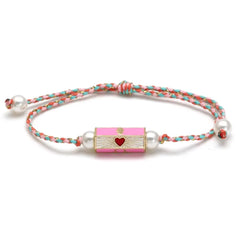 Lucky Eye Adjustable Colorful Braided Rope Bracelet Turkish Evil Eye Bead Copper Zircon Charm Bracelet for Women Men Jewelry