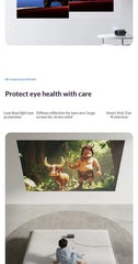 JMGO P5X Projector1080P 124%REC.709 Weight is as low as 0.73 kg Projectors Intelligent Obstacle Avoidance Camping Picnic