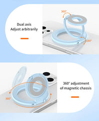 For MagSafe Double Sided Magnetic Phone Ring Holder Portable Folding Cellphone Stand Accessory Grip Bracket Support For iPhone