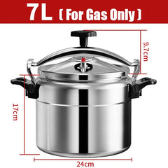 3L/5L/7L Professional Pressure Cooker Heavy-Duty Aluminum Explosion-Proof Cooking Pots for Gas Cooker Pot Kitchen Tools, Cooking Utensils