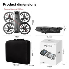 New V666  Camara Drone 8K Professional WIFI 5G Dron Obstacle Avoidance Brushless Altitude Headless Mode RC Quadcopter Kids Toys