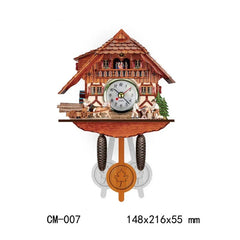 Big Fashion Wooden Cuckoo Clock Handmade Wall Cuckoo Alarm Clock Traditional Wooden Clock Living Room Home Wall Clocks For Decor