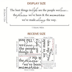 Inspirational Quote Wall Decal – Living Room & Bedroom Love Decor