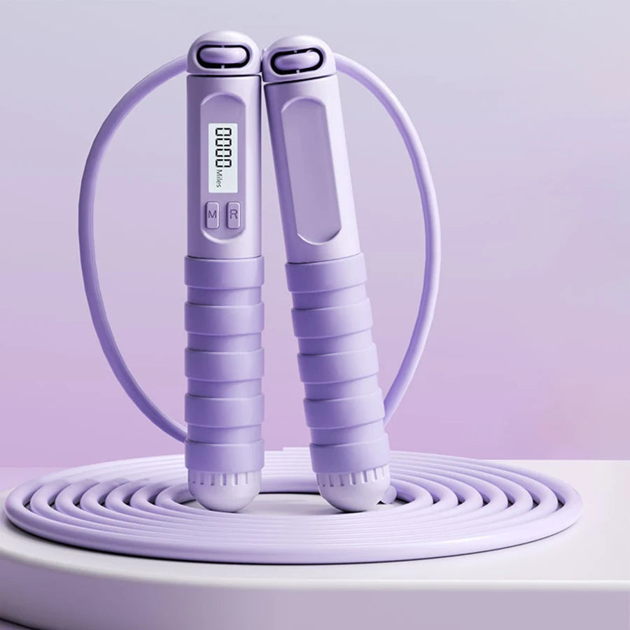Electronic Counting Jump Rope – Adult Fitness & Weight Loss Exercise
