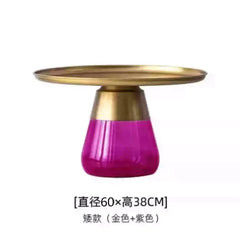 Artistic Glass Coffee Table, Creative Design End Tables for Living Room , Stylish Accent Tea Table with Various Sizes & Colors Living Room Furniture