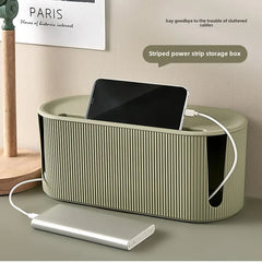 Nordic Plug Board Storage Box – Cable & Router Organizer Case
