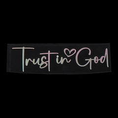 Trust In God Mirror Decal, Car Decals For Women, Faith Mirror Decal, Cute Vinyl Decal, Christian Car Mirror Decal, Religious Car