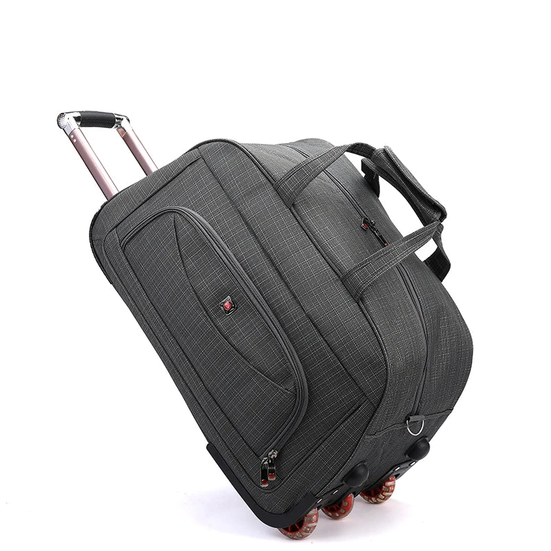 Large Capacity Stackable Handheld Travel Bag Wheel Skating Luggage Suitcase for Men And Women Business Travel Bag