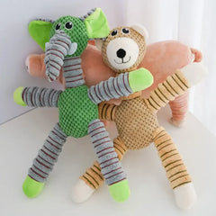 Indestructible Large Dog Sound Squeaky Toys Animals Shape Pet Soft Plush Chew Molar Training Toy Puppy Bite Teeth Dental Toys Pet Shop