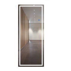 15.5 * 27.5 Inches LED Smart Full-length Mirror  Bedroom Wall Wall Hanging Full-body Simple Frameless Wall Fitting Mirror