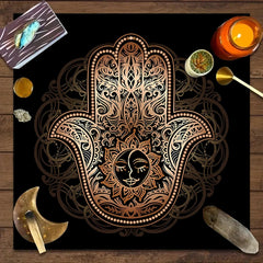 1pc Tarot card tablecloth, mysterious rune astrology altar cloth, witchcraft cabin decoration tablecloth, card game tablecloth