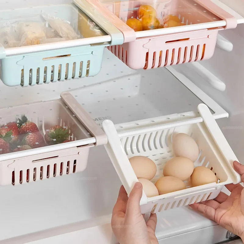 Adjustable Fridge Storage Drawer Organiser