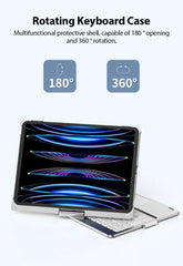 360 Degree Magic Keyboard Case For iPad Air13 11 2024 M2 Pro12.9 11 iPad 10.5 10.2 7/8/9 10th Air4 5 10.9 Backlit Keyboard Funda