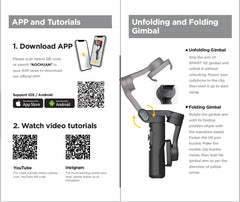 AOCHUAN Smart XE Gimbal Stabilizer 3-Axis Foldable Handheld Stand For iPhone Android With Focus Wheel For Vlog Live Streaming
