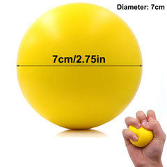 Hand Grip Strengthener & Massager Ball, Adult Therapy Rehab Gym Office Home Exercise Equipment, Soft Foam Stress Relief Gripper