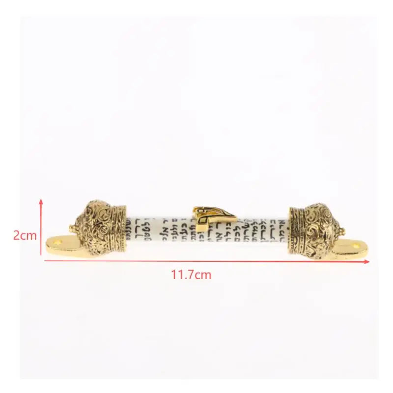 Door Metal Mezuzah Blessing Home Decoration Gift Hanukkah Decor Retro Religious Jerusalem Mezuza Case