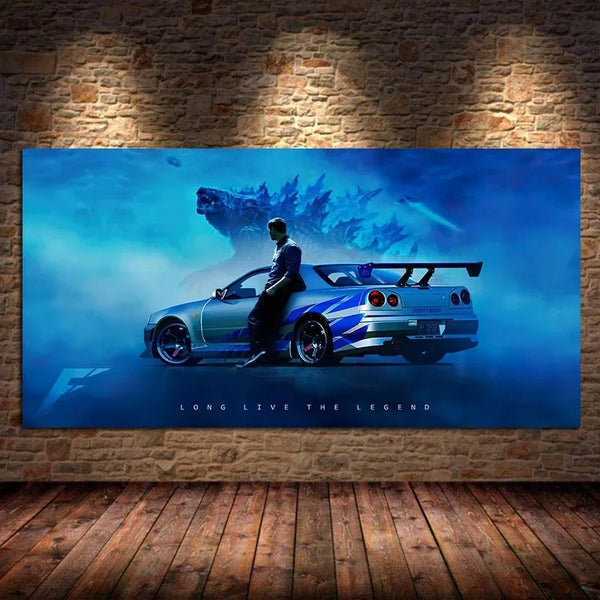 Modern Car Canvas Wall Art Poster – Living Room & Bedroom Decor