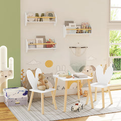 WOLTU 3PCS/Set White Children's Wall Shelves Bookcases Kids Shelf Book Storage for Playroom Baby's Room Organizer Home Decor