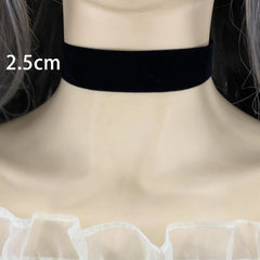 Fashion Sexy Punk Gothic Black Velvet Choker Necklaces Simple Vintage Clavicle Neck Chain Girls Party Jewelry Accessories