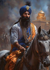 Khalsa Sikh Bold Warrior Retro Religion Poster Print Wall Art Pictures Canvas Painting Living Room Bedroom Home Decor Gift