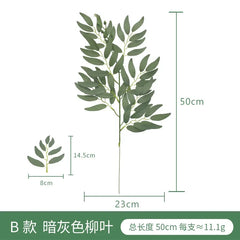 Fake Plant Home Living Room Decor Simulation Green Eucalyptus Leaves Jungle Arrangement Flower Arrangement Accessories