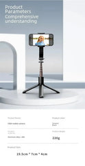 FGCLSY Bluetooth Handheld Gimbal Stabilizer Mobile Phone Selfie Stick Aluminum Alloy Adjustable Tripod for Smartphone Live