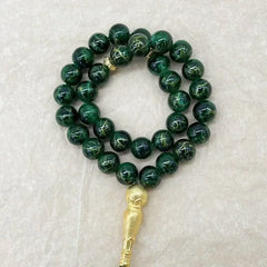 10mm 33PCS Glass Tasbih Islamic Prayer Beads Bracelet for Women
