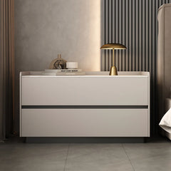 Italian Minimalist Bedside Table with Drawers Bedroom Furniture