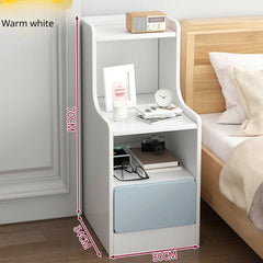 Modern Wooden Mini Nightstand with Drawer Storage