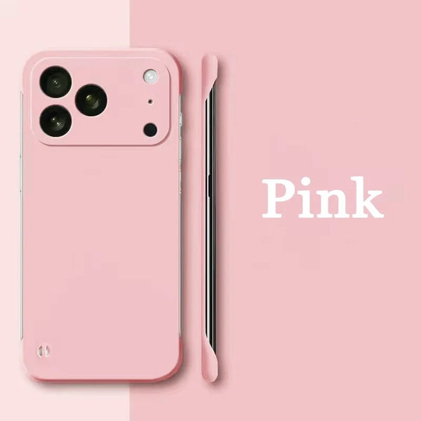 Borderless Hard PC Ultra Slim Frosted Phone Case For iPhone 17 15 16 14 13 12 11 Pro Max Plus Frameless Cover For iPhone 17 Air