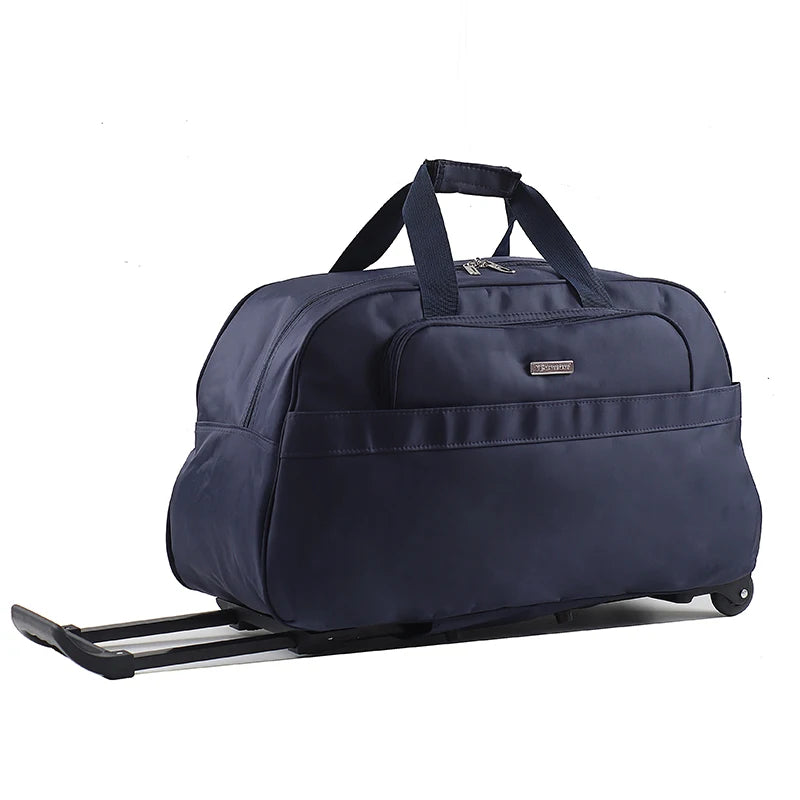 Large Capacity Travel Bag Luggage Carry-On Lightweight Short Trip Bag Handheld Suitcase for Men And Women Oxford Cloth Pure C...